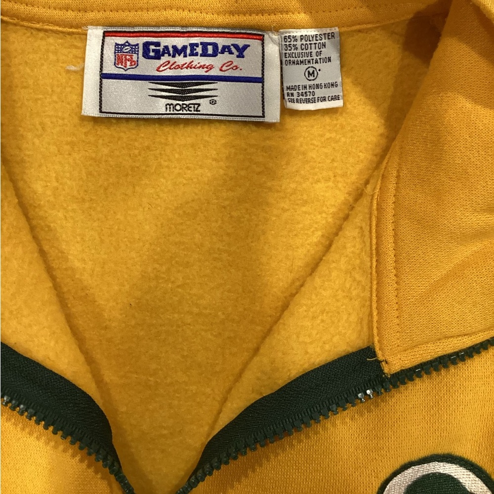 Vintage NFL Game Day Green Bay Packers Cinch Waist Fleece Vest Womens Medium - Picture 5 of 5